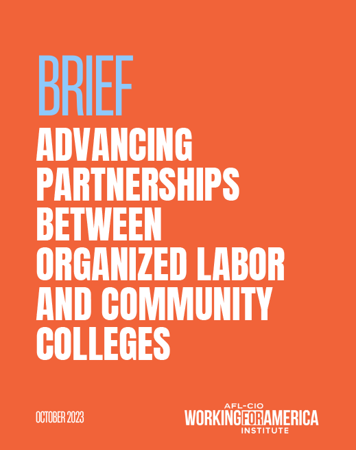 Advancing Partnerships Labor Community Colleges Thumbnail